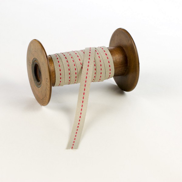 10mm Geschenkband aus Textil mit Mittelstich