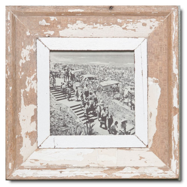 Quadratischer Altholz Bilderrahmen für die Bildgröße 14,8 x 14,8 cm aus Kapstadt