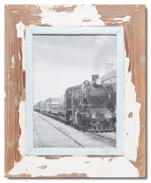 Bilderrahmen aus recyceltem Holz für das Fotoformat 21 x 29,7 cm