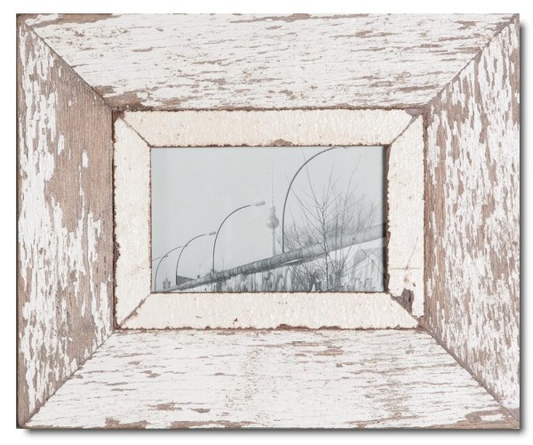Bilderrahmen aus recycletem Holz für die Fotogröße 14,8 x 10,5 cm