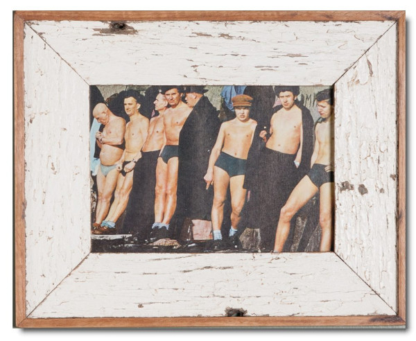 Bilderrahmen aus recycletem Holz für die Bildgröße 21 x 14,8 cm von Luna Designs aus Südafrika